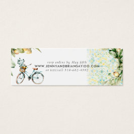 Elegant Vattenfärgslemon | OSA på Bröllop webbplat Litet Visitkort