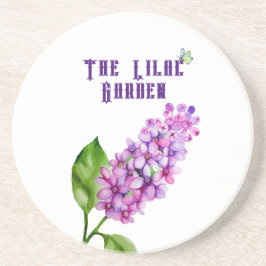 Elegant vattenfärgslilac gren underlägg