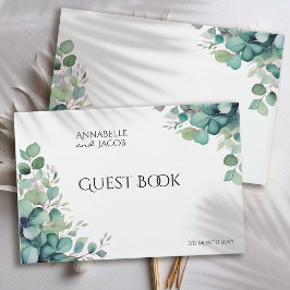 Elegant VattenfärgsLöv Gästböcker