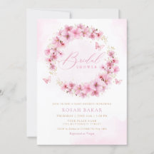 Elegant VattenfärgsMöhippa för Rosa Blommigt