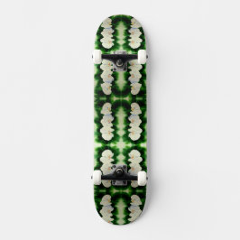 Elegant vattenfärgsorkidéer, grönt botaniska skateboard bräda 20 cm