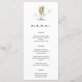 Elegant Vattenfärgspaneler och Prosecco-Möhippa Meny