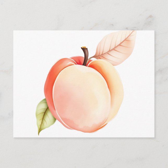 Elegant Vattenfärgspets på vit bakgrund Vykort (Framsida)