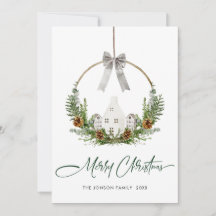 Elegant Vattenfärgssammansättning för God jul