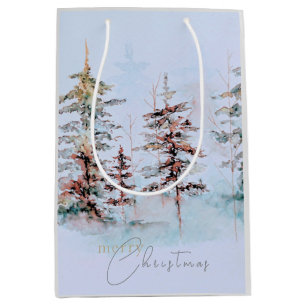 Elegant Vattenfärgsskogen Gräs Helgdag