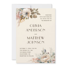 Elegant vattenfärgsskonsam trädgård blommigt bröll