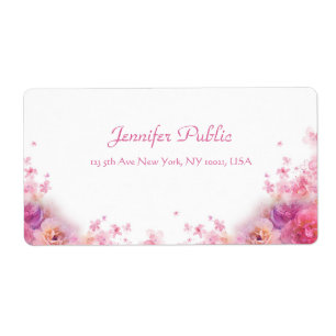 Elegant Vattenfärgsskript Ro Modern handskriven sk Fraktsedel