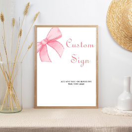 Elegant Vattenfärgssymbol Rosa möhippa Poster