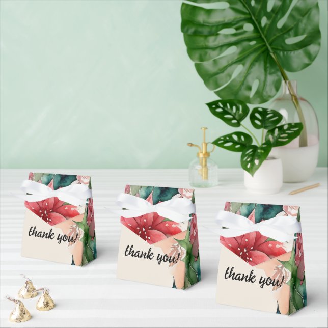 Elegant Vattensfärgad jul Bröllop Presentaskar (Multipel)