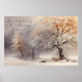 Elegant Vattenskogsträd Natur Poster