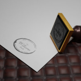 Elegant Vax säl Returadress Frimärke Självfärgande Stämpel