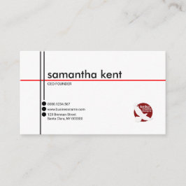 Elegant vd för vitslättaffärskvinna visitkort