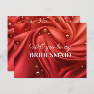 Elegant Velvet Red Silke kommer att bli min brides Vykort