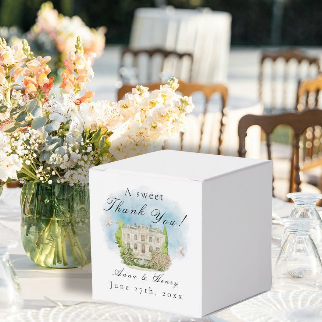 Elegant Venue Fontän blommor Bröllop Tack Presentaskar (Skapare uppladdad)