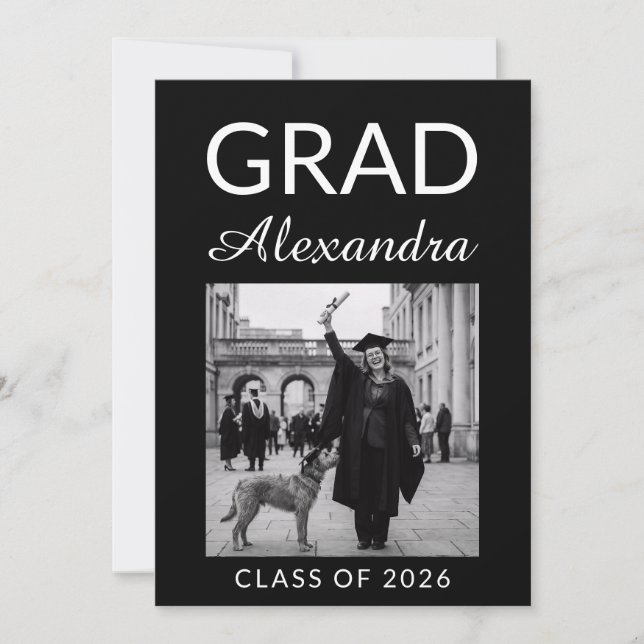 Elegant Veterinary Medicine Graduation Party Inbjudningar (Framsida)