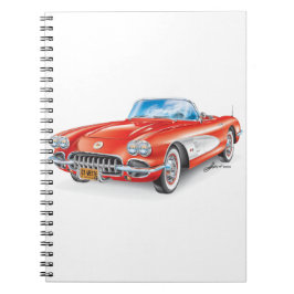 ELEGANT VETTE AUTOMOBILE ART ANTECKNINGSBOK