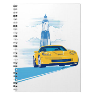 ELEGANT VETTE AUTOMOBILE ART ANTECKNINGSBOK
