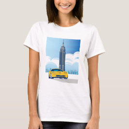 ELEGANT VETTE AUTOMOBILE ART T SHIRT