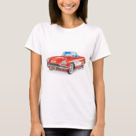 ELEGANT VETTE AUTOMOBILE ART T SHIRT