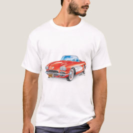 ELEGANT VETTE AUTOMOBILE ART T SHIRT