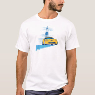 ELEGANT VETTE AUTOMOBILE ART T SHIRT