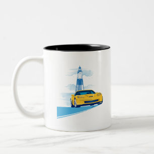 ELEGANT VETTE AUTOMOBILE ART Två-Tonad MUGG