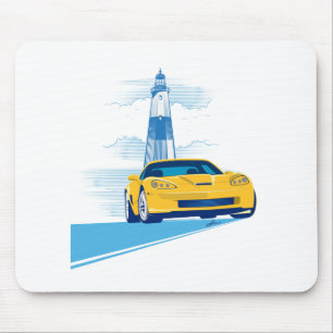 Elegant Vette Cruise Illustration Musmatta