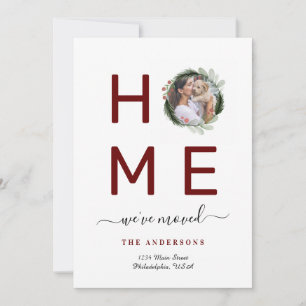 Elegant Vi har flyttat Jul Fotoandehinnan Meddelande