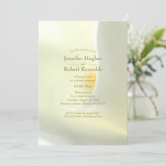 Elegant Vi Knöt Knuten Blommig Elopement Inbjudningar