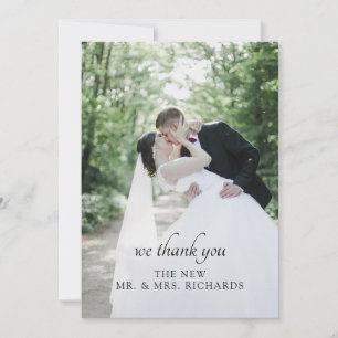 Elegant Vi Tack par Anpassningsbar Photo Kort