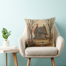 Elegant Victorian Autumn Aesthetic Kudde