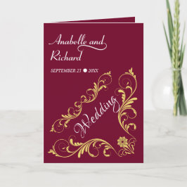 Elegant Victorian Bröllop Inbjudan