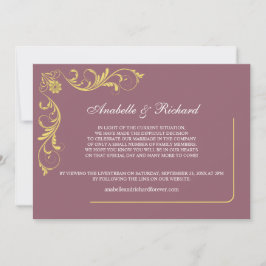 Elegant Victorian Bröllop meddelande