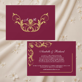 Elegant Victorian Bröllop meddelande