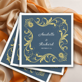 Elegant Victorian Bröllop Pappersservett