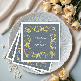 Elegant Victorian Bröllop Pappersservett