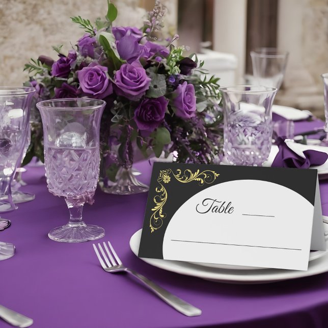 Elegant Victorian Bröllop Placeringskort (Skapare uppladdad)