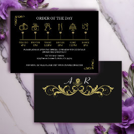 Elegant Victorian Bröllop Tilläggskort