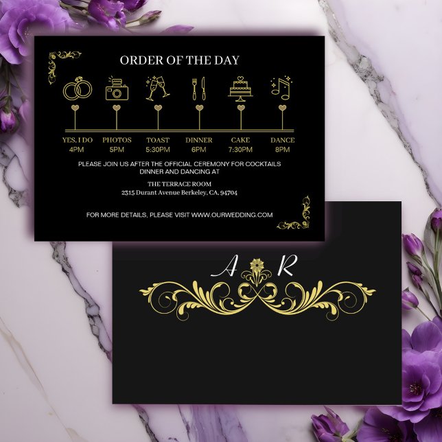 Elegant Victorian Bröllop Tilläggskort (Skapare uppladdad)