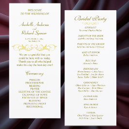 Elegant Victorian Bröllopsprogram