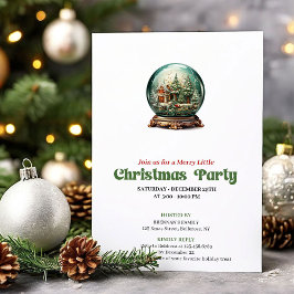 Elegant Victorian Christmas Ball Gathering Inbjudningar