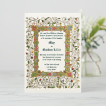 Elegant Victorian Era 1883 Medieval Stil Bröllop