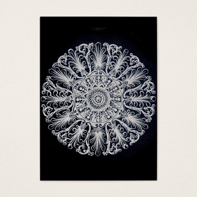 Elegant Victorian Medallion Visitkort (Framsidan)