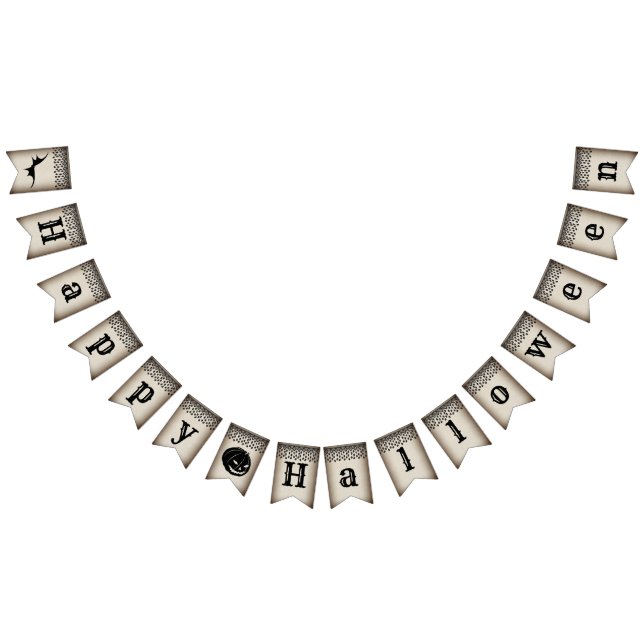 Elegant Victorian Snöre Halloween Bunting Banner Vimplar (Alla)