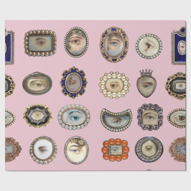 Elegant Victorianälskare giftwrap för öga i rosor Presentpapper (Seam)