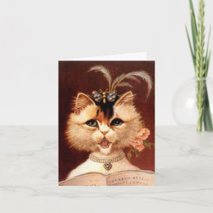 ELEGANT VICTORIANMOTTAGNINGSRUMKATT med Kort