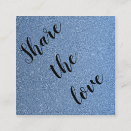 Elegant vid blå himmel kärlek glitter rabattkort