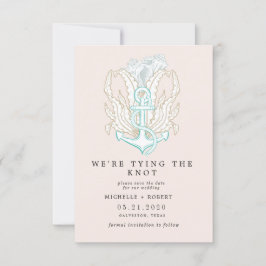 elegant vid kustnära kustnära foto Spara datum Inbjudningar