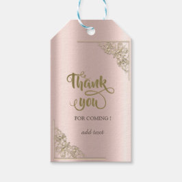 Elegant vid Ram vid Guld vid Guld vid Ro Presentetikett