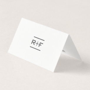 Elegant vikta Notecards Visitkort